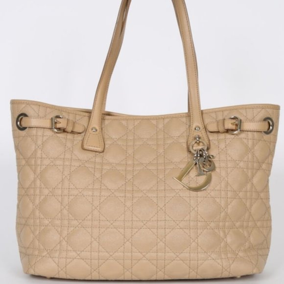 CHRISTIAN DIOR PANAREA QUILTED TOTE BAG - Picture 1 of 9